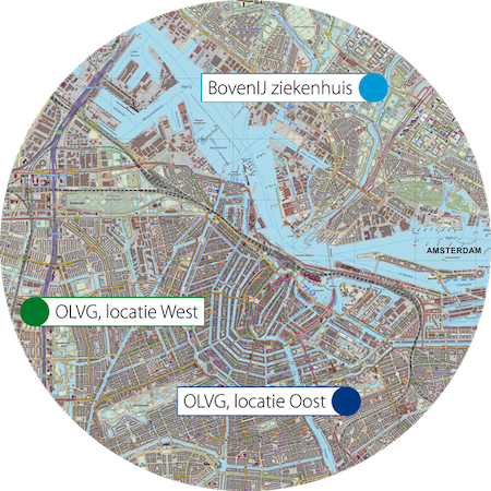 Oncologisch Centrum Amsterdam kaart